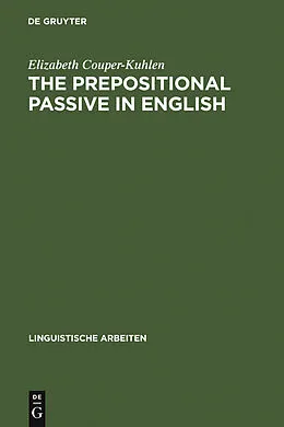 PDF The prepositional passive in English von Elizabeth Couper-Kuhlen