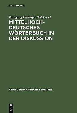 E-Book (pdf) Mittelhochdeutsches Wörterbuch in der Diskussion von 