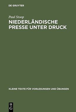 E-Book (pdf) Niederländische Presse unter Druck von Paul Stoop