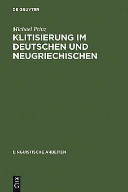 E-Book (pdf) Klitisierung im Deutschen und Neugriechischen von Michael Prinz