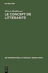 eBook (pdf) Le concept de littérarité de Mircea Marghescou