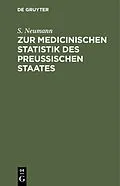 E-Book (pdf) Zur medicinischen Statistik des preussischen Staates von S. Neumann