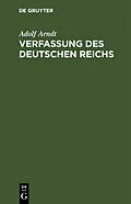 E-Book (pdf) Verfassung des Deutschen Reichs von Adolf Arndt