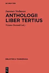 Fester Einband Anthologii liber tertius von Ioannes Stobaeus
