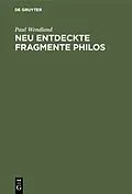 E-Book (pdf) Neu entdeckte Fragmente Philos von Paul Wendland
