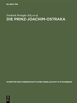 E-Book (pdf) Die Prinz-Joachim-Ostraka von 