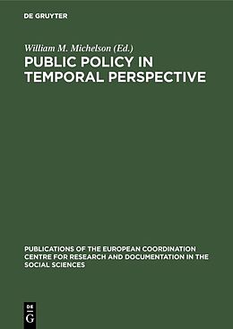 E-Book (pdf) Public policy in temporal perspective von 