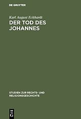 E-Book (pdf) Der Tod des Johannes von Karl August Eckhardt