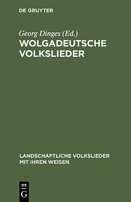 E-Book (pdf) Wolgadeutsche Volkslieder von 