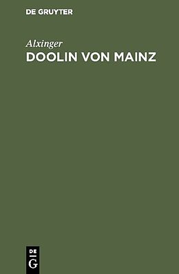E-Book (pdf) Doolin von Mainz von Alxinger