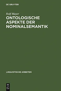 E-Book (pdf) Ontologische Aspekte der Nominalsemantik von Rolf Mayer