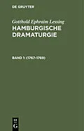 E-Book (pdf) Hamburgische Dramaturgie: 17671769, Band 1/2 von G. E. Lessing