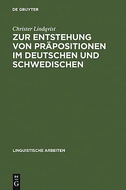 E-Book (pdf) Zur Entstehung von Präpositionen im Deutschen und Schwedischen von Christer Lindqvist