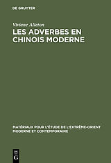 eBook (pdf) Les adverbes en chinois moderne de Viviane Alleton