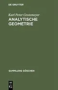 E-Book (pdf) Analytische Geometrie von Karl Peter Grotemeyer