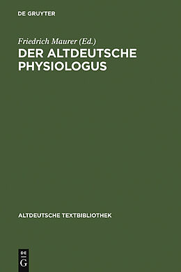 E-Book (pdf) Der altdeutsche Physiologus von 