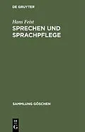 E-Book (pdf) Sprechen und Sprachpflege von Hans Feist