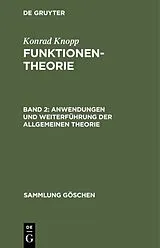 E-Book (pdf) Anwendungen und Weiterführung der allgemeinen Theorie von Konrad Knopp