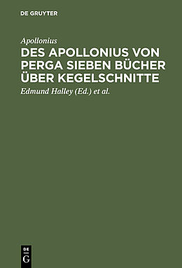 E-Book (pdf) Des Apollonius von Perga sieben Bücher über Kegelschnitte von Apollonius