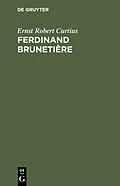 E-Book (pdf) Ferdinand Brunetière von Ernst Robert Curtius