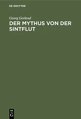 E-Book (pdf) Der Mythus von der Sintflut von Georg Gerland