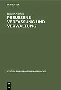 E-Book (pdf) Preussens Verfassung und Verwaltung von Helene Nathan