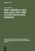 PDF Der Versbau des Heliand und der altsächsischen Genesis von Ernst Martin