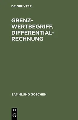 PDF Grenzwertbegriff, Differentialrechnung von Martin Barner
