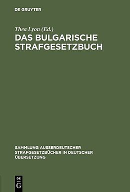 E-Book (pdf) Das bulgarische Strafgesetzbuch von 