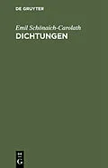 E-Book (pdf) Dichtungen von Emil Schönaich-Carolath