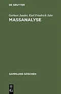 E-Book (pdf) Maßanalyse von Gerhart Jander, Karl Friedrich Jahr