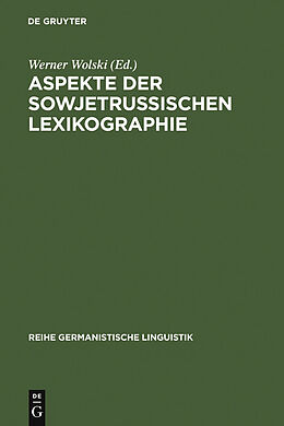 E-Book (pdf) Aspekte der sowjetrussischen Lexikographie von 