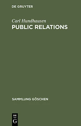 E-Book (pdf) Public Relations von Carl Hundhausen