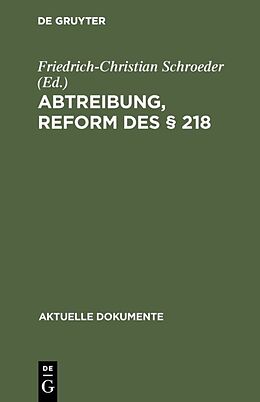 E-Book (pdf) Abtreibung, Reform des § 218 von 