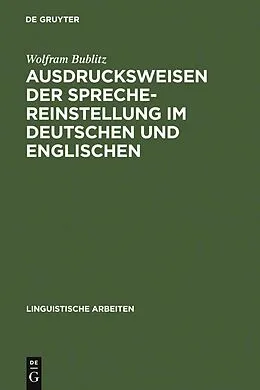 E-Book (pdf) Ausdrucksweisen der Sprechereinstellung im Deutschen und Englischen von Wolfram Bublitz