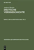 E-Book (pdf) Der altdeutsche Vers, Teil 3 von Andreas Heusler