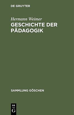 E-Book (pdf) Geschichte der Pädagogik von Hermann Weimer