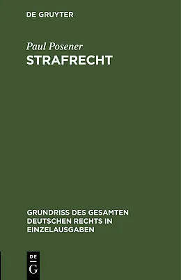 PDF Strafrecht von Paul Posener