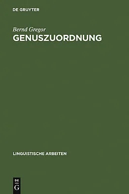 E-Book (pdf) Genuszuordnung von Bernd Gregor