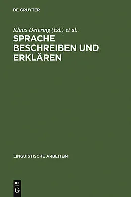 E-Book (pdf) Sprache beschreiben und erklären von 