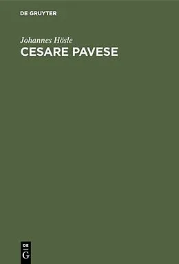 E-Book (pdf) Cesare Pavese von Johannes Hösle