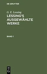PDF Lessings ausgewählte Werke. Band 1 von G. E. Lessing