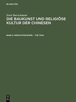 PDF Gedächtnistempel  Tzé táng von Ernst Boerschmann