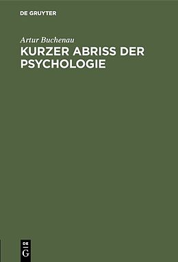 E-Book (pdf) Kurzer Abriß der Psychologie von Artur Buchenau