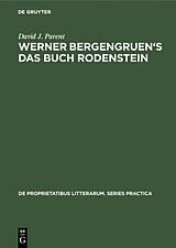 E-Book (pdf) Werner Bergengruen's Das Buch Rodenstein von David J. Parent
