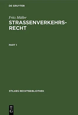 E-Book (pdf) Strassenverkehrsrecht von Fritz Müller