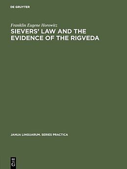 E-Book (pdf) Sievers' law and the evidence of the Rigveda von Franklin Eugene Horowitz