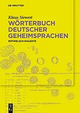 E-Book (epub) Wörterbuch deutscher Geheimsprachen von Klaus Siewert