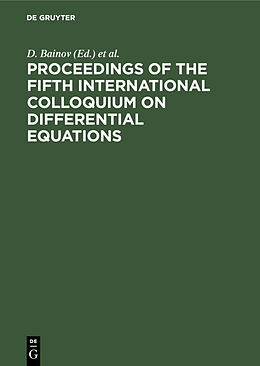 Livre Relié Proceedings of the Fifth International Colloquium on Differential Equations de 