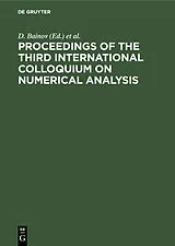 Fester Einband Proceedings of the Third International Colloquium on Numerical Analysis von 